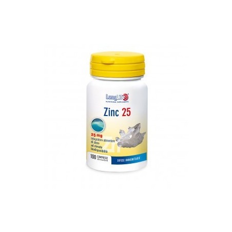 Longlife Zinc 25 Mg 100 Compresse