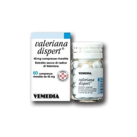 Vemedia Pharma Valeriana Dispert 45 Mg Compresse Rivestite Estratto Secco Di Radice Di Valeriana