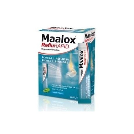 Opella Healthcare Italy Sospensione Orale Maalox Reflurapid 20 Bustine Monodose Da 10 Ml