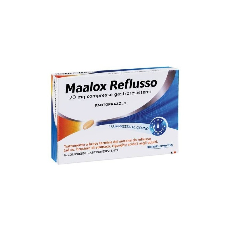 Opella Healthcare Italy Maalox Reflusso 20 Mg Compresse Gastroresistenti  Pantoprazolo