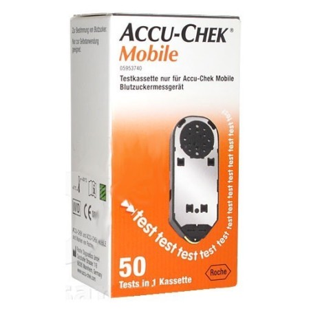 Roche Diabetes Care Italy Strisce Misurazione Glicemia Accu-chek Mobile 50 Test Mic 2