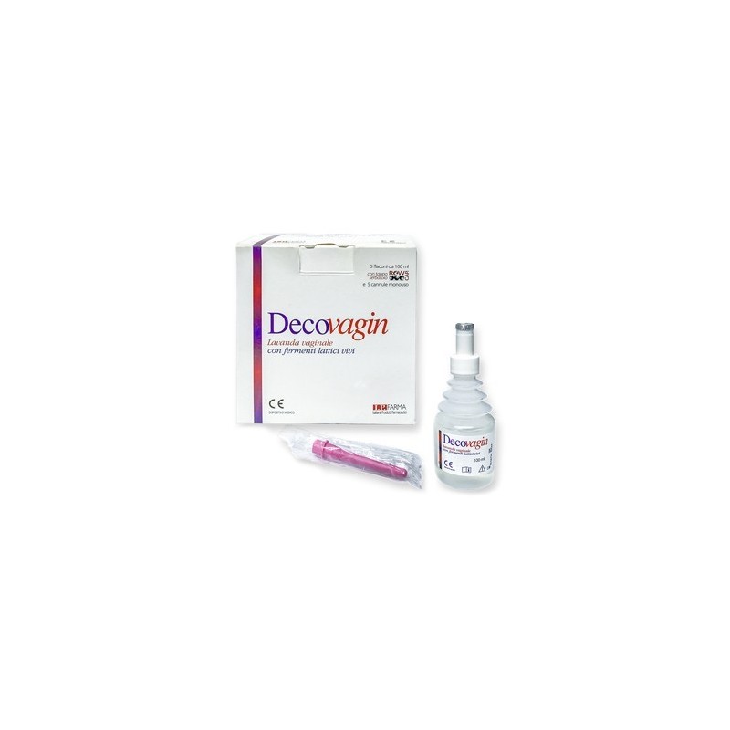 Biodue Decovagin 5 Flaconi Da 100 Ml + 5 Cannule Monouso