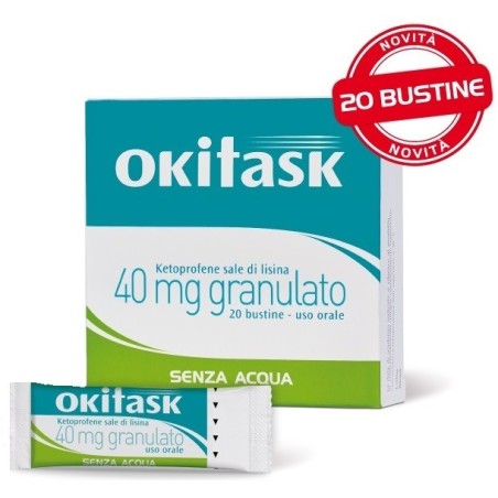 Dompe' Farmaceutici Okitask 40 Mg Granulato Ketoprofene Sale Di Lisina