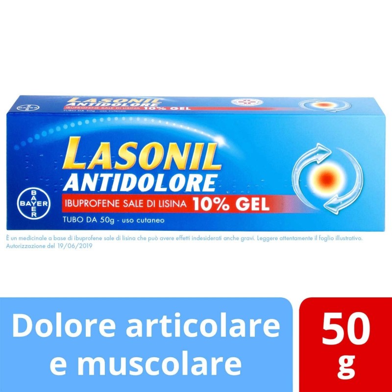 Bayer Lasonil Antidolore 10% Gel Ibuprofene Sale Di Lisina