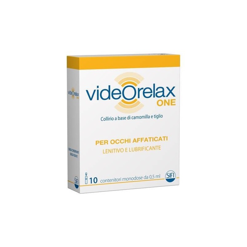 Sifi Collirio Videorelax One Lenitivo E Lubrificante Occhi Affaticati 10 Contenitori Monodose 0,5 Ml