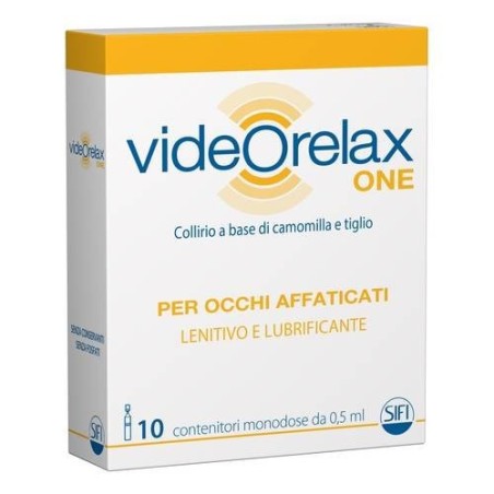 Sifi Collirio Videorelax One Lenitivo E Lubrificante Occhi Affaticati 10 Contenitori Monodose 0,5 Ml