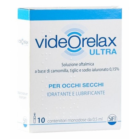 Sifi Collirio Idratante E Lubrificante Videorelax Ultra Monodose 0,5 Ml 10 Pezzi