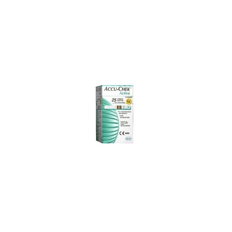 Roche Diabetes Care Italy Strisce Misurazione Glicemia Accu-chek Active Strips 25 Pezzi Inf Retail