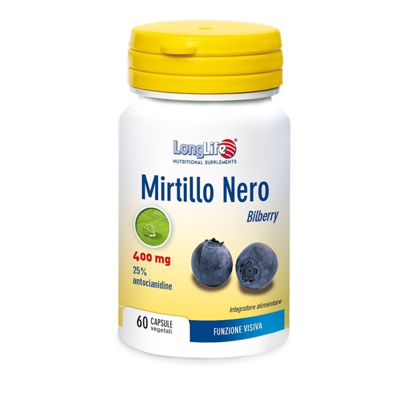 Longlife Mirtillo Nero 60 Capsule Vegetali