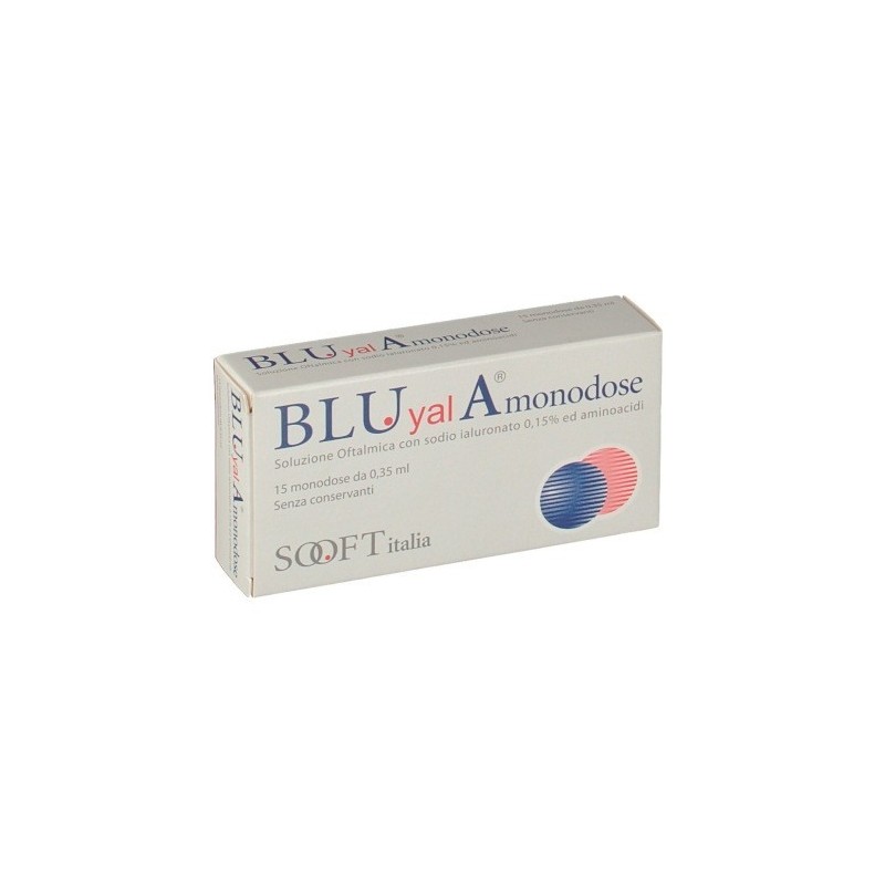 Fidia Farmaceutici Blu Yal A Monodose Gocce Oculari 15 Flaconcini 0,35 Ml