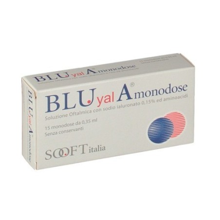 Fidia Farmaceutici Blu Yal A Monodose Gocce Oculari 15 Flaconcini 0,35 Ml