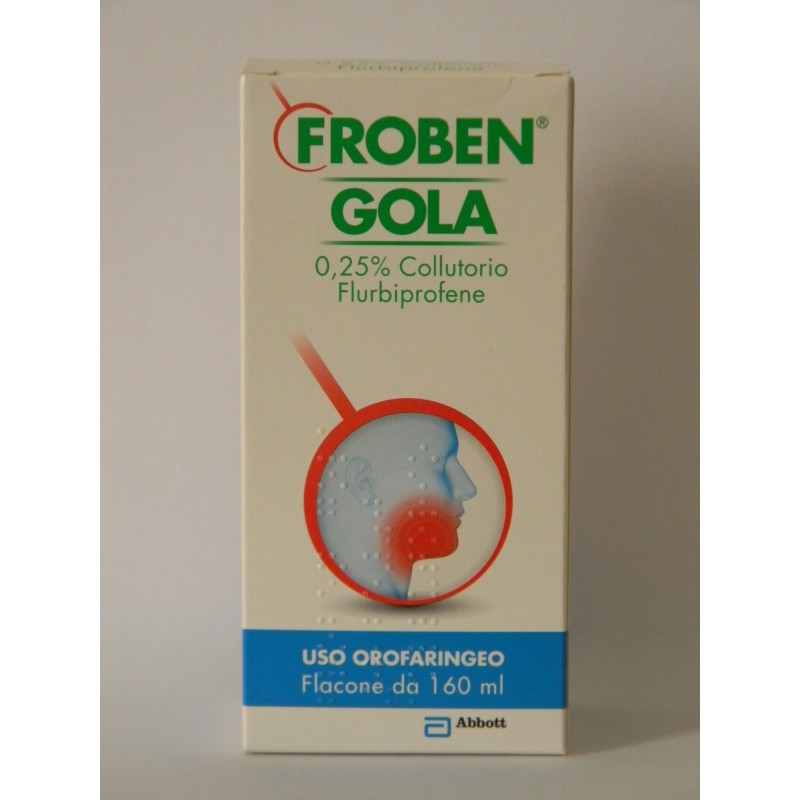 Viatris Italia Froben Gola 250mg/100ml Collutorio Froben Gola 250mg/100ml Spray Per Mucosa Orale Flurbiprofene