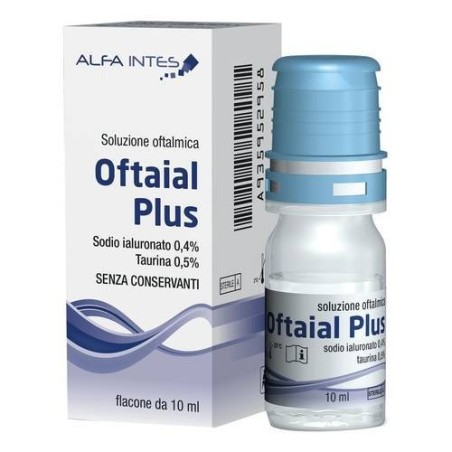 Alfa Intes Soluzione Oftalmica Oftaial Plus Acido Ialuronico 0,4% E Taurina 10ml