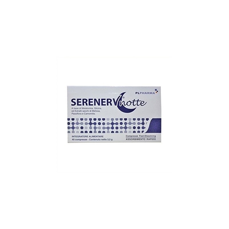 Pl Pharma Serenerv Notte 40 Compresse 0,8 Mg