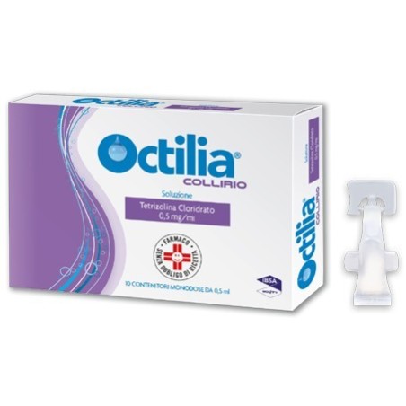 Ibsa Farmaceutici Italia Octilia 0,5 Mg/ml Collirio, Soluzione, 10 Contenitori Monodose Da 0.5 Ml Tetrizolina Cloridrato