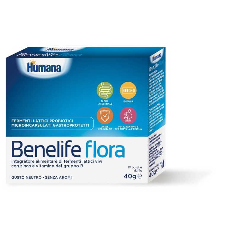 Humana Italia Benelife Flora 10 Bustine Da 4 G