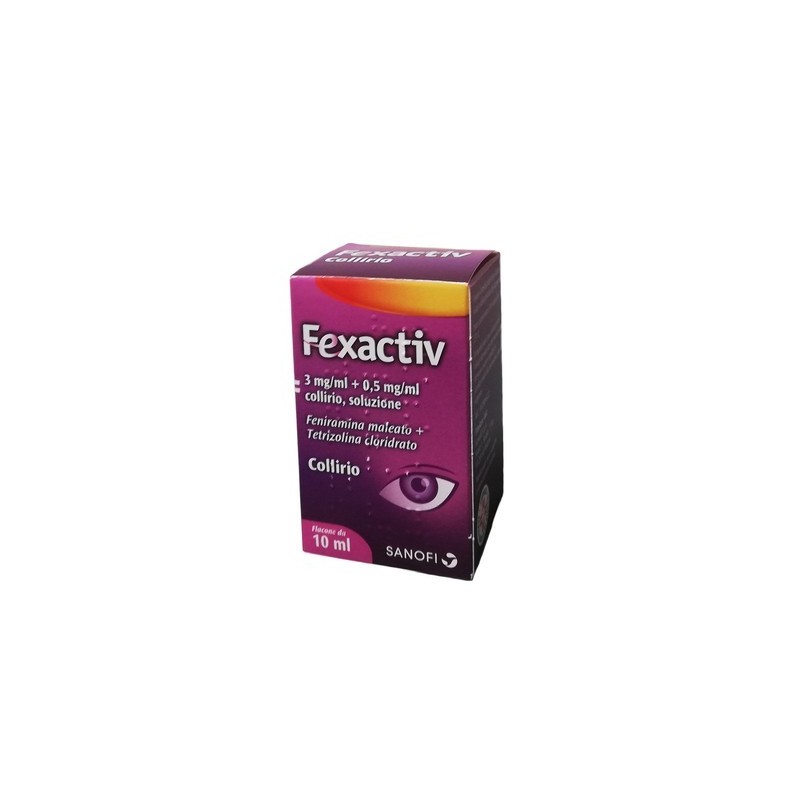 Fexactiv 3 Mg/ml + 0,5 Mg/ml Collirio, Soluzione Feniramina Maleato + Tetrizolina Cloridrato