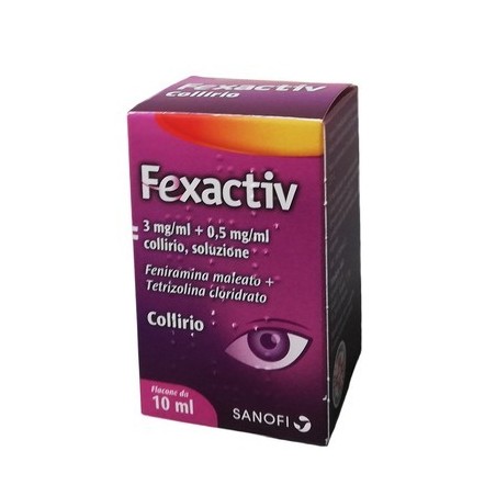 Fexactiv 3 Mg/ml + 0,5 Mg/ml Collirio, Soluzione Feniramina Maleato + Tetrizolina Cloridrato