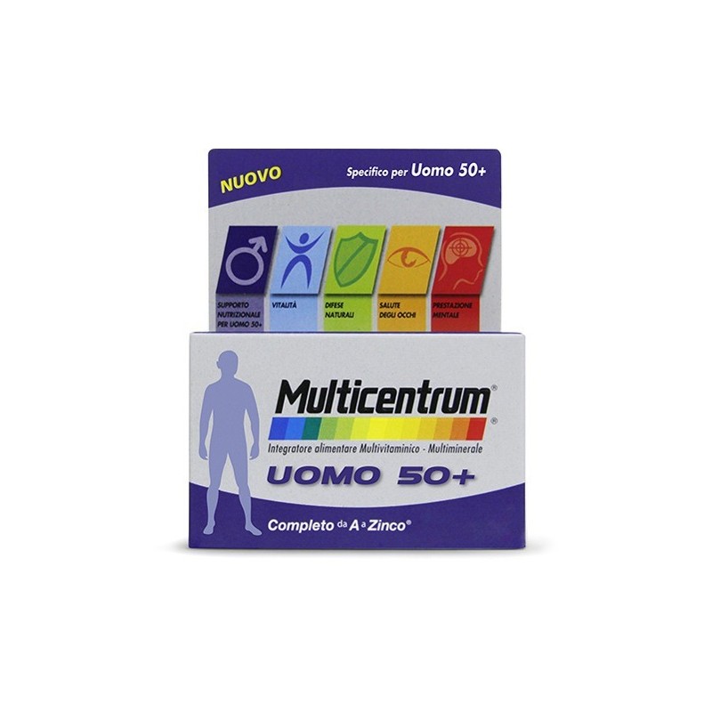 Haleon Italy Multicentrum Uomo 50+ 30 Compresse