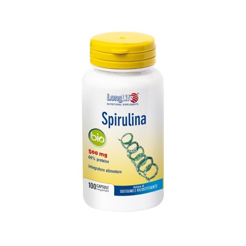 Longlife Spirulina Bio 500 Mg 100 Capsule Vegetali