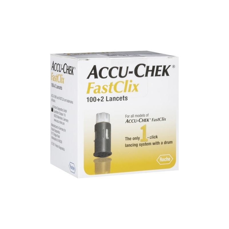 Roche Diabetes Care Italy Lancette Pungidito Accu-chek Fastclix 100 + 2 Pezzi