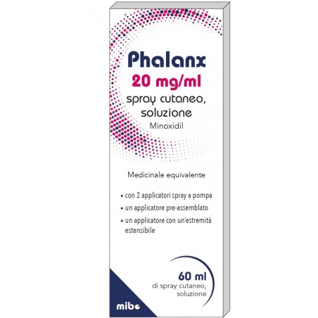 Mibe Pharma Italia Phalanx 20 Mg/ml Spray Cutaneo, Soluzione Minoxidil Medicinale Equivalente