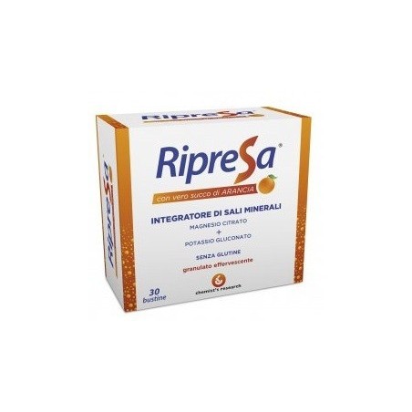 Chemist's Research Ripresa 30bust 10g Integratore Alimentare Di Magnesio E Potassio Bustine Effervescenti Utile Negli Stati Di S