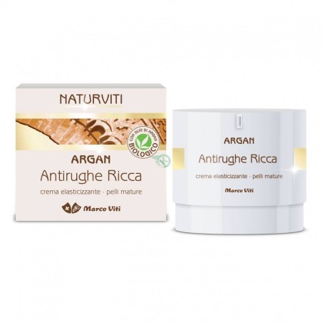 Marco Viti Farmaceutici Argan Crema Antirughe Ricca Viso In Vasetto Airless Con Astuccio 50 Ml