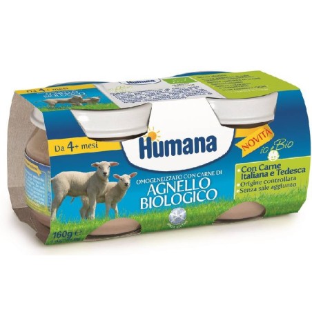 Humana Italia Humana Omogeneizzato Agnello Bio 2 X 80 G