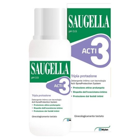 Meda Pharma Saugella Acti3 Detergente Intimo 250 Ml