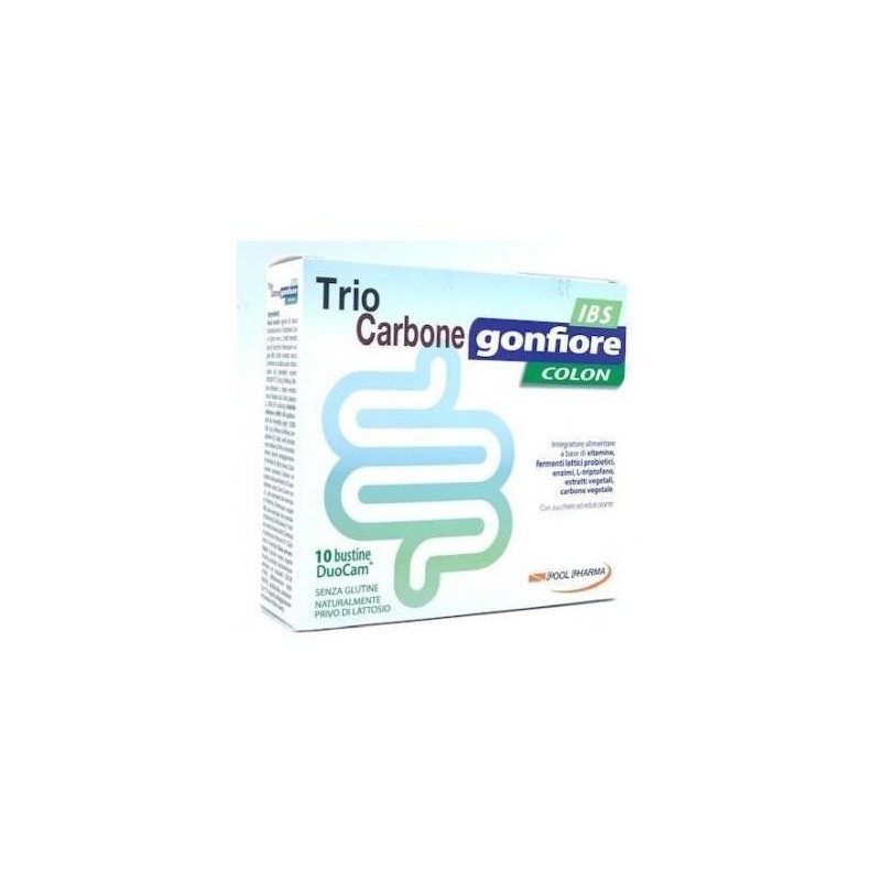 Pool Pharma Triocarbone Gonfiore Ibs 10 Buste Duocam Da 2 G + 1,5 G