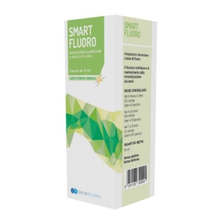 Smartfarma Smart Fluoro Gocce 10 Ml Gusto Crema Vaniglia