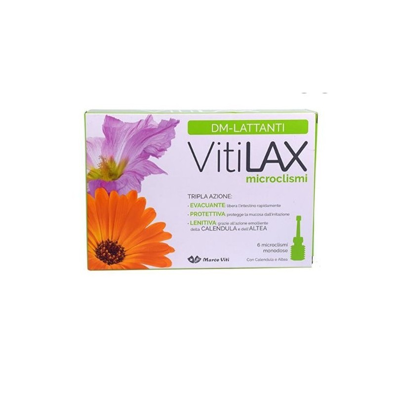 Marco Viti Farmaceutici Vitilax Microclismi Lattanti 6 X 3 G