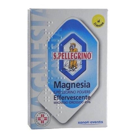 Vemedia Manufacturing B. V. Magnesia S. Pellegrino 45% Polvere Effervescente Magnesio Idrossido