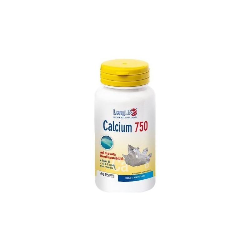 Longlife Calcium 750 Mg 60 Tavolette