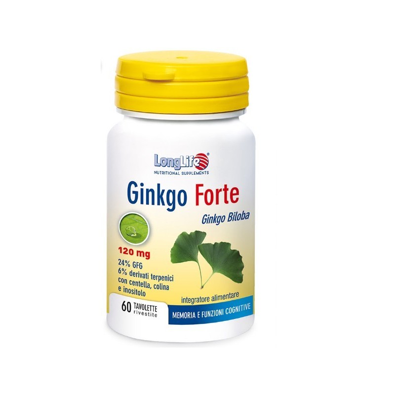 Longlife Ginkgo Forte 60 Tavolette