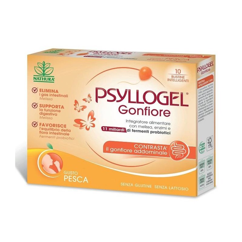 Giuliani Psyllogel Gonfiore Pesca 10 Bustine