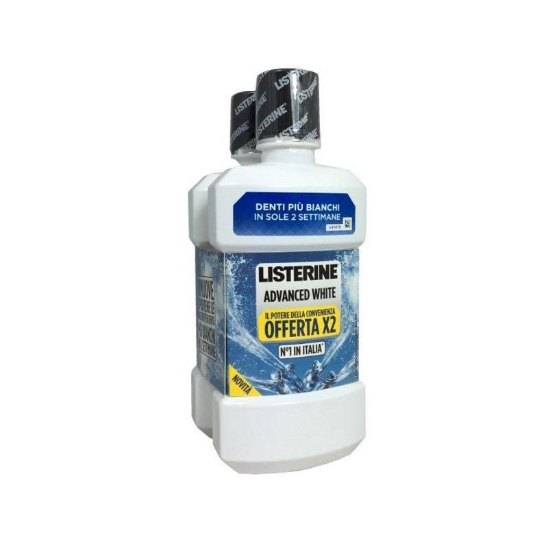 Johnson & Johnson Listerine Advance White 500 Ml X 2 Pezzi