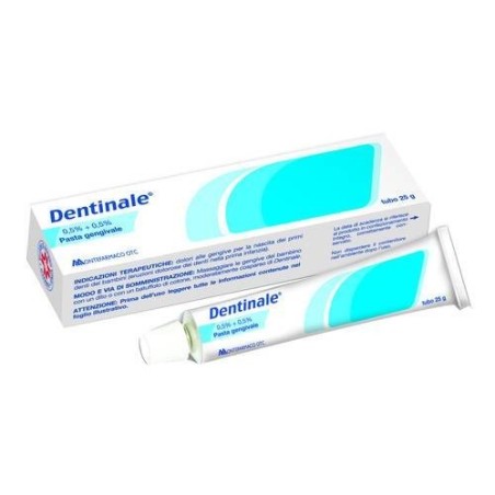 Montefarmaco Otc Dentinale 0,5% + 0,5% Pasta Gengivale Amilocaina Cloridrato, Sodio Benzoato Tubo 25 G