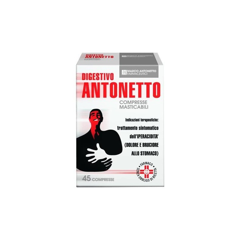 Chiesi Farmaceutici Digestivo Antonetto Acidita' E Reflusso 40 Compresse Masticabili