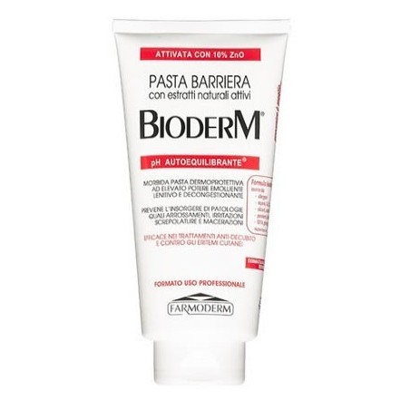 Farmoderm Bioderm Pasta Barriera Traspirante Ph Autoequilibrante Con 10% Zinco 300 Ml