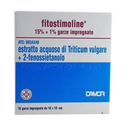 Farmaceutici Damor Fitostimoline 15% Garze Impregnate Estratto Acquoso Di Triticum Vulgare