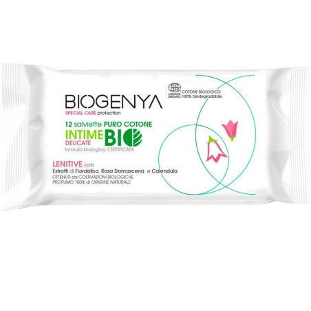 Diva International Biogenya Oed Salviette Intime Cotone Bio Delicata 12 Pezzi