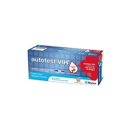 Mylan Italia Autotest Vih Screening Dell'hiv Contiene 1 Autotest + Soluzione + Bisturi + Cerotto + Garza + Salvietta Disinfettan