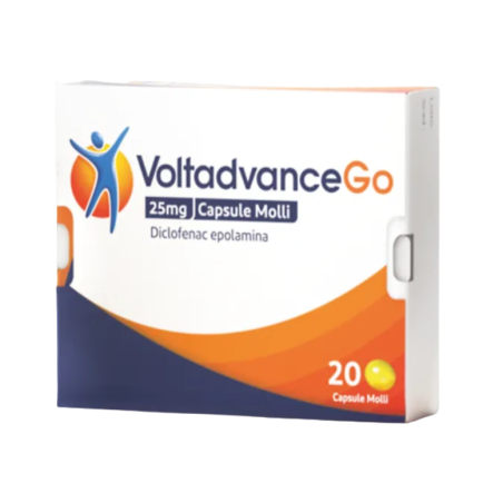 Haleon Italy Voltadvancego 12,5 Mg Capsule Molli Voltadvancego 25 Mg Capsule Molli Diclofenac Epolamina Medicinale Equivalente