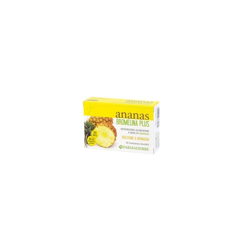 Farmaderbe Ananas Bromelina Plus 30 Compresse