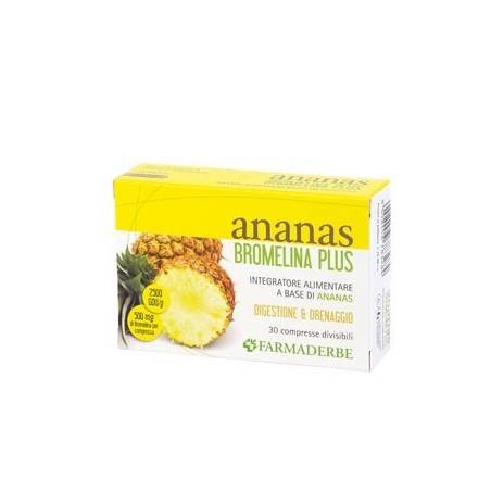 Farmaderbe Ananas Bromelina Plus 30 Compresse