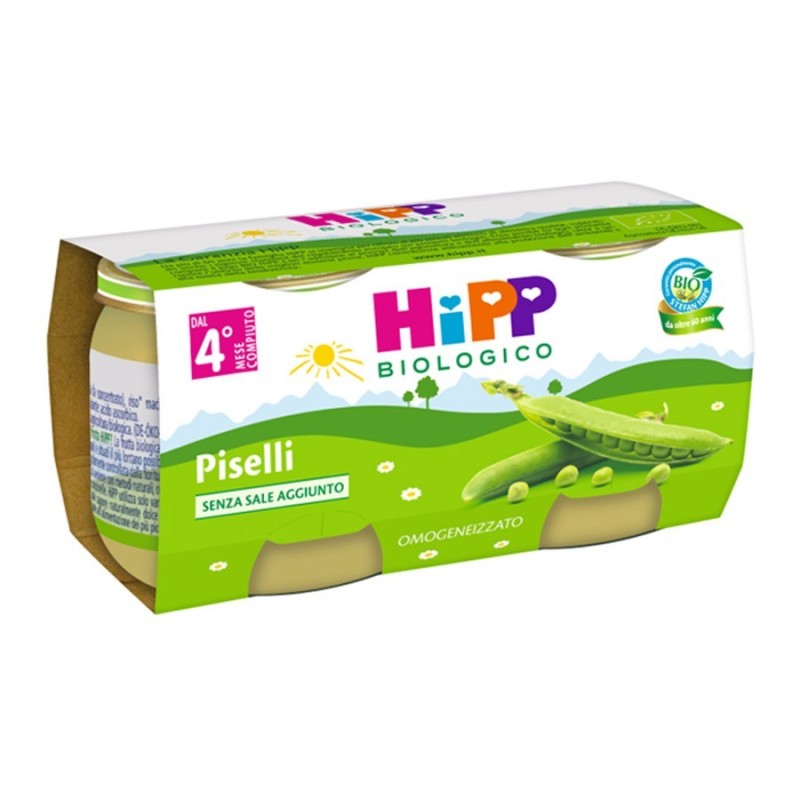 Hipp Italia Hipp Bio Omogeneizzato Piselli 2x80 G