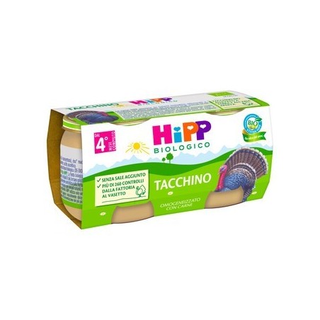 Hipp Italia Hipp Bio Hipp Bio Omogeneizzato Tacchino 2x80 G