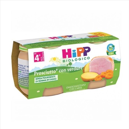 Hipp Italia Hipp Bio Hipp Bio Omogeneizzato Prosciutto Con Verdure 2x80 G